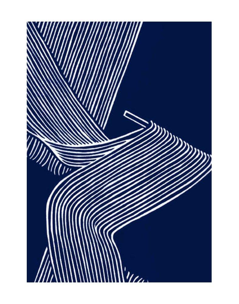 

Tenugui hand made in udon Niwa-zome (Japanese towel) - 100% cotton, dyed, Japan,