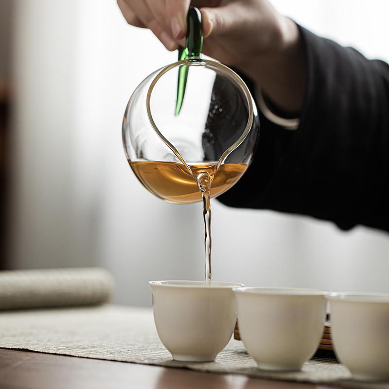 Dehua White Porcelain Kung Fu Tea Set Household Tea Making Ceramic Cover Bowl Tea Small Teacup Cover Bowl Set Pure White Tide