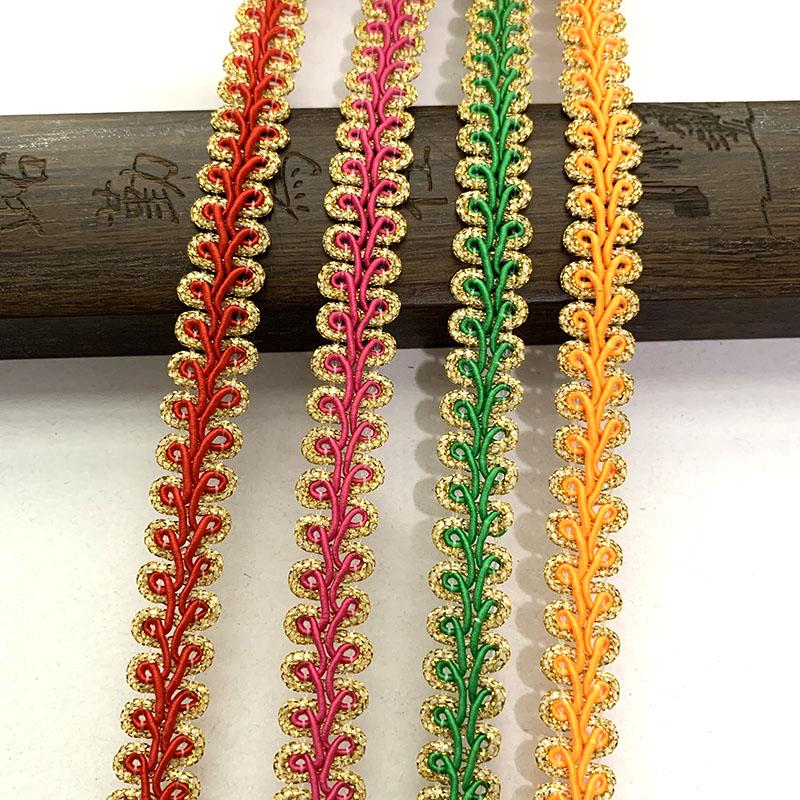 5m/16.4ft Each Pack 1.4cm Wide Curtain Centipede Lace Curve Wave Trim Handmade DIY Craft Sewing Trims Ribbons Curtain Decoration