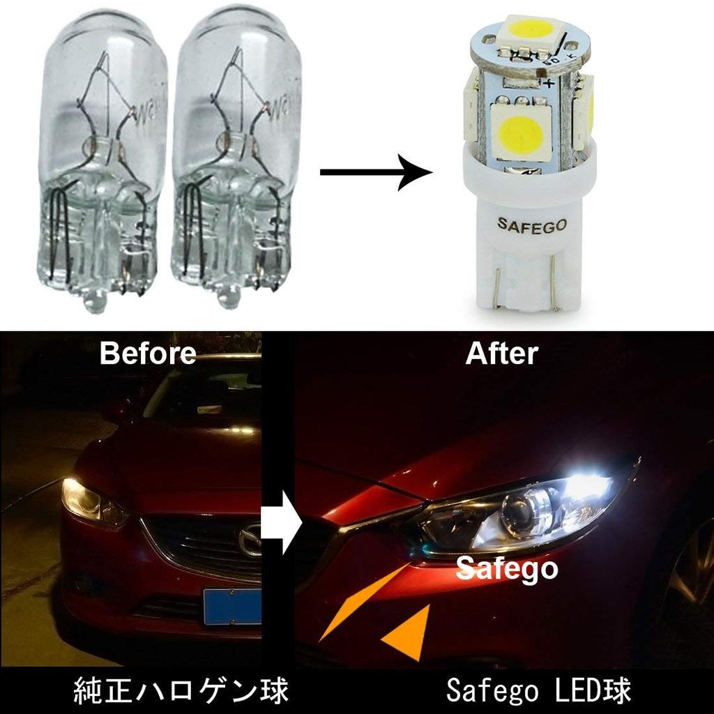 T10 W5W Led Car Light - Safego Bulb Wedge Type Light Bulb Car Lamp