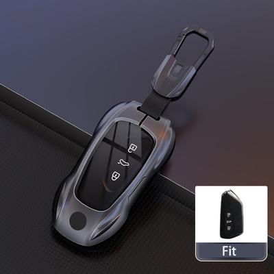 Zinc Alloy Sports Car Styling For Vw Golf 8 Mk8 Gti Gtd R Id3 Id4 Cupra Formentor Tarraco Car Key Case Housing Holder Keyhain