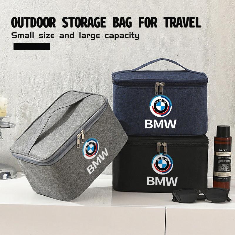 BBJZ9 Car Travel Portable Cosmetic Toiletries Foldable Storage Bag For BMW M2 M3 M4 X1 X3 X4 X5 E87 X7 E91 G20