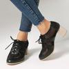 2025 Leisure Women Pumps Round Toe Block Heels 5.5cm Lace Up Breathable Mesh Mixed Big Size 41 42 43 Soft Daily Shoes