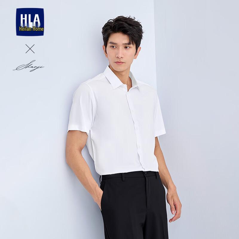 

Мужская рубашка HLA с коротким рукавом в стиле business casual 44