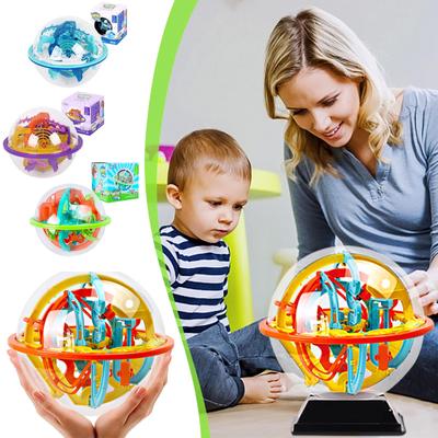 (H0826)100-110 schritt 3D Magie Labyrinth Intellekt Ball Labyrinthe Kugel Ball Spielzeug Für Kinder Bildungs ​​Gehirn Tester Gleichgewicht Ausbildung spielzeug Geschenke
