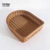 Imitation Rattan Slipper Storage Basket
