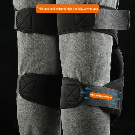 1 Pair Construction Knee Pads Heavy Duty Thick Foam Adjustable Strap Non-slip Professional Outdoor Gardening Work Roofing Flooring Knee Guards