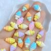 30Pcs New Cute Resin Mini 7*13mm Ice Cream Series Flat Back Manicure Parts Embellishments For Hair Bows Accessories