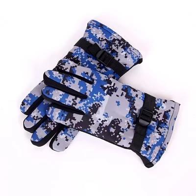 Winter-Camouflage, verdicktes Samt, kältefest, warm und rutschfest, Herren- und Damenhandschuhe