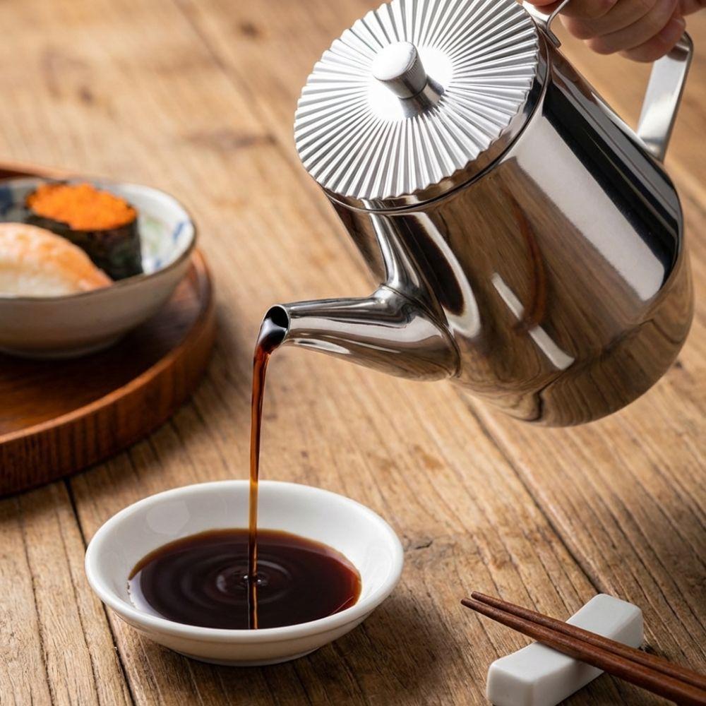 Large Capacity Stainless Steel Oil Bottle Leak-Proof Seasoning Jars  Kitchen Supplies