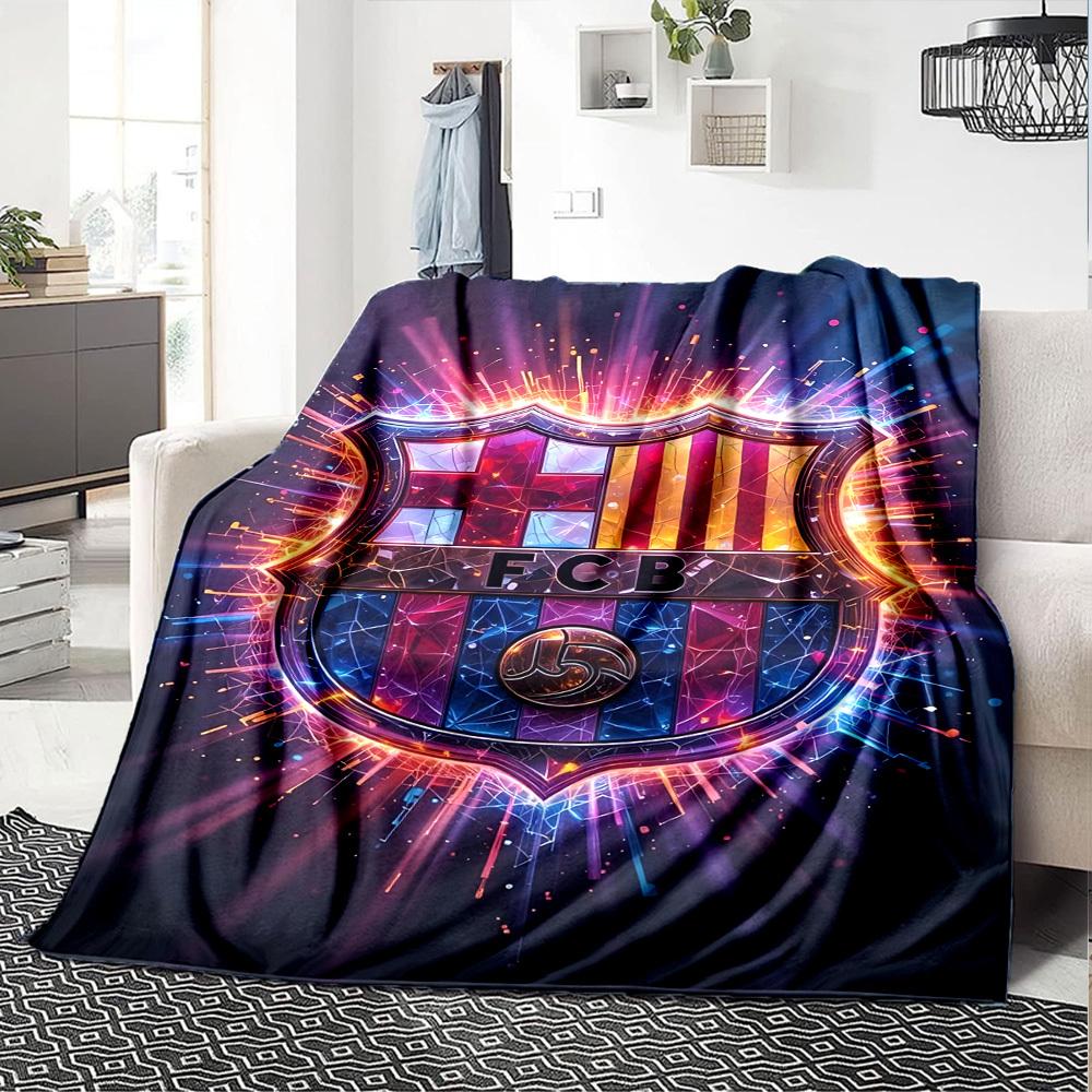 1 pezzo Coperta Morbida Calda FCB Coperta per Riposo per Divano Sofa Ufficio Letto Campeggio Viaggio, Confortevole