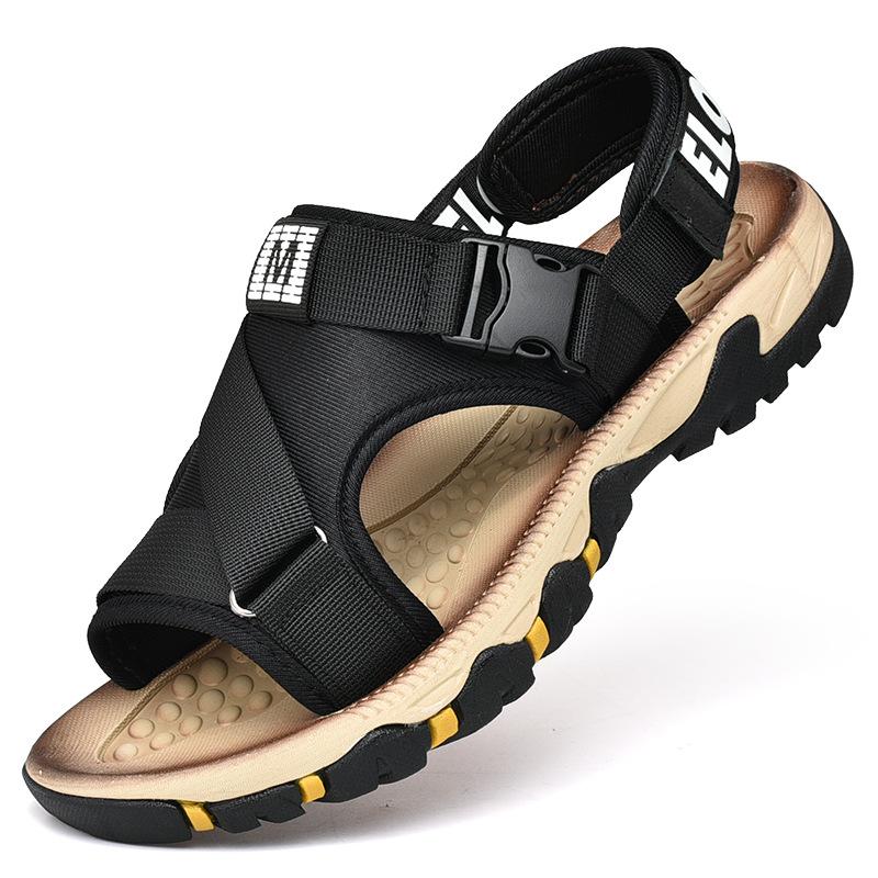 fashion Men's Sandals Summer Beach Shoes Casual Roman Shoes Outside Breathable Mens Sandals Summer Comfortable Light Sandalias Hombre