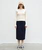 BENSIMON H Line Pocket Midi Skirt - Navy