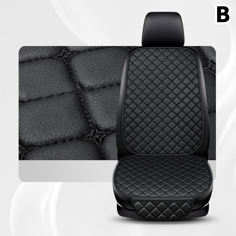 Pu Leather Car Seat Cover Universal Minimalism Soft Seat Cushion Protective Cover With Storage Pocket Car Interior Accessories
