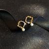 High End Small Pearl Earrings for Women Sterling Silver Simple and Versatile Temperament Earrings for New Style and Fresh Earrings
