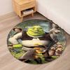 Runder Shrek-Teppich Teppich Stuhlteppich Teppich für Wohnbereiche Eingangsbereich Fußmatten, für Bürostuhl Wohnzimmer Schlafzimmer Küchenraum.