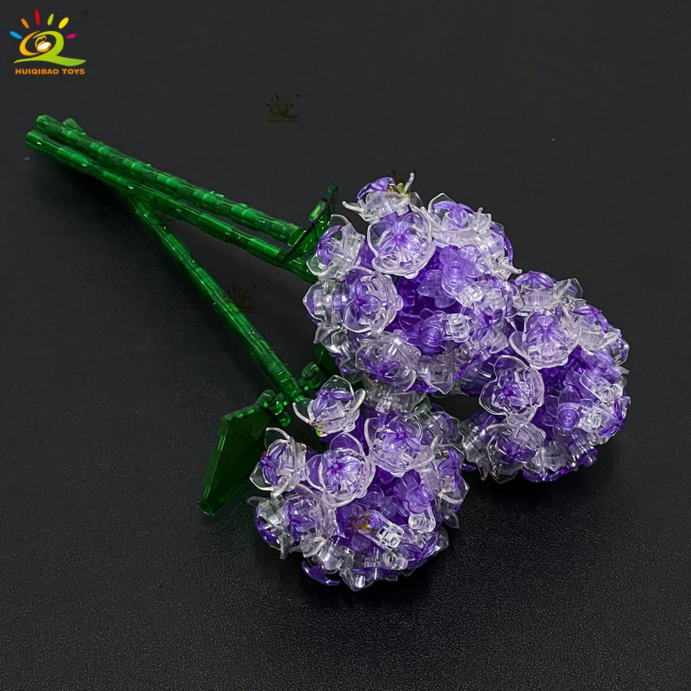 MOC Rose Flower Model Building Blocks DIY Eternal Bouquet Bricks Kits Toy For Children Girl Home Decoration Xmas Gift