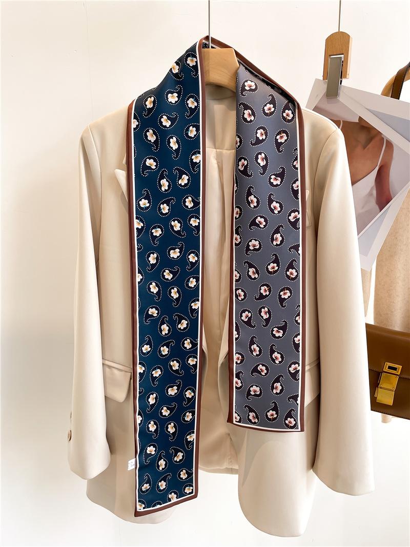 

Новый длинный галстук-лента 145X12см на шею, декоративная женская сумка высокого качества, люксовый бренд, шелковый шарф, повязка на голову, женская повязка для волос, хиджаб 145X12cm