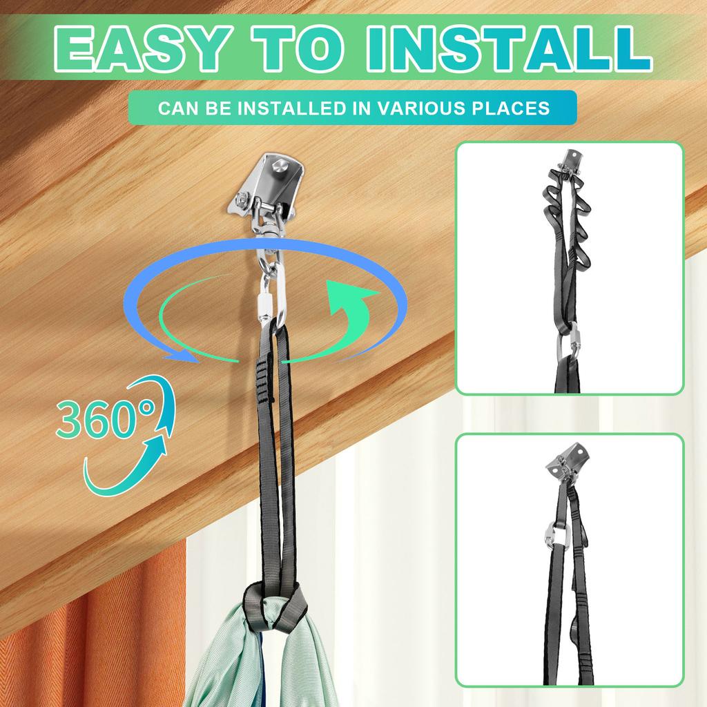 Kids Sensory Swings Double Layer Comfortable Cuddle Swing with 360° Swivel Hanger Holds up to 200 lbs for Adults Indoor Outdoor