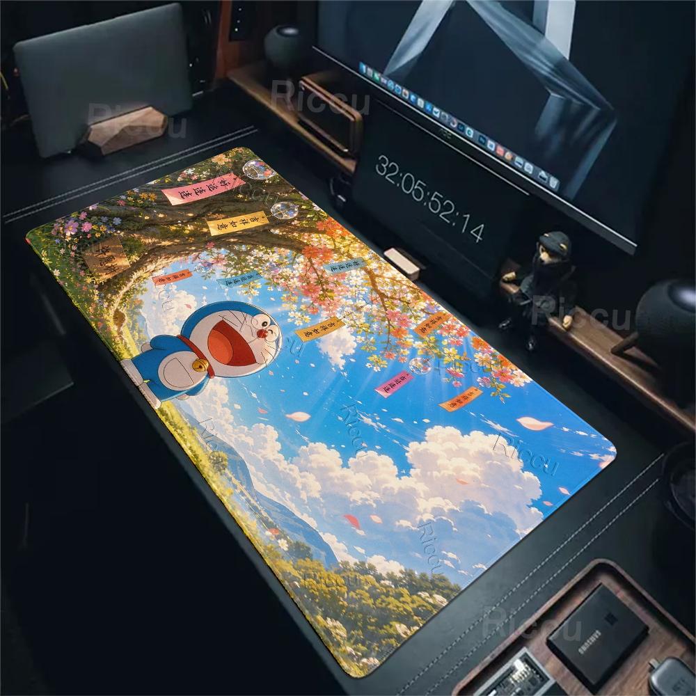 Large Anime Mouse Pads Kawaii D-doraemon Pattern Anti-slip Desk Mats Gaming Accessories Laptop Office Accessories Rubber Carpets