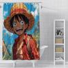 Shower Anime For L-Luffys Curtain Waterproof Polyester Fabric Paint Colorful Bath Curtains Home Bathroom Decor Curtain With Hook