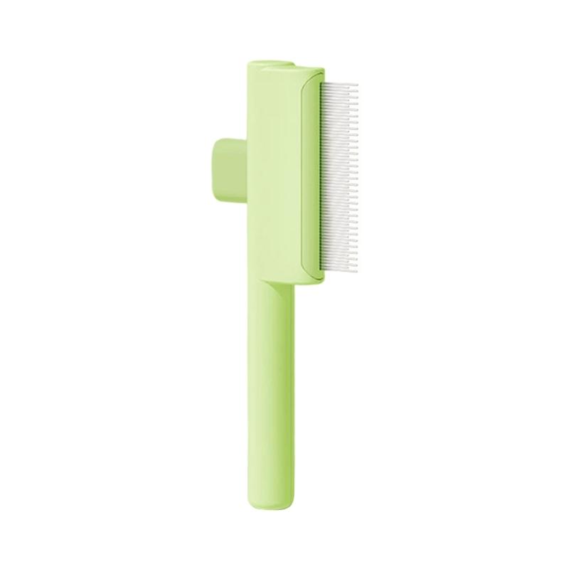 Cats Grooming Brush With Release Button Pet Hair Removal Comb For Short Long Hair Cats Massaging Shedding Cleaning Tool
