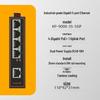 keepLINK KP-9000-35-5GP 5-Port Gigabit Unmanaged Din-rail PoE Industrial Switch