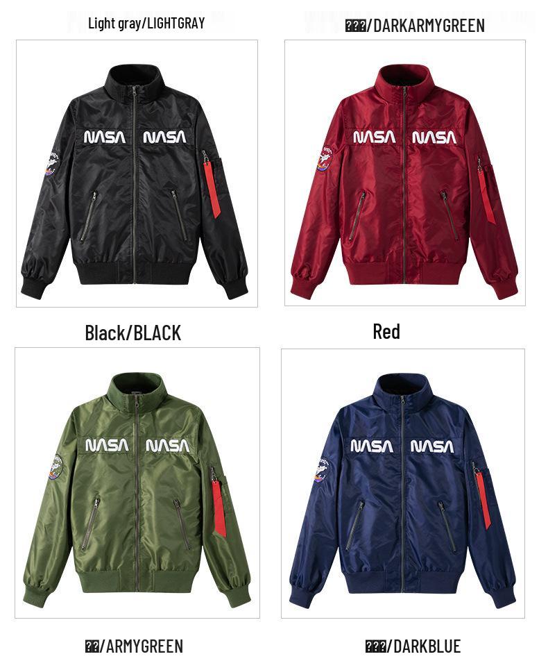 2022 NASA Herren Baseball Fliegerjacke - Frühling/Herbst Oberbekleidung