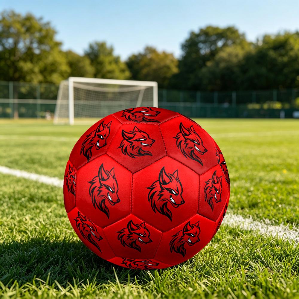 1PC Fox Logo Soccer Ball Size 5 Football Machine Sewn Indoor/Outdoor Universal Football Surprise Collection n96