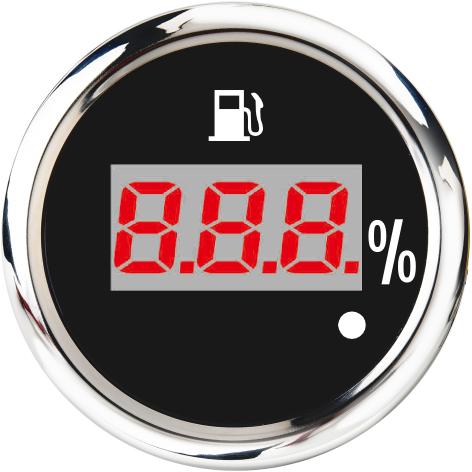 

A 52mm Digital Fuel Level Gauge With Warning Light 0-190ohm Oil Tank Indicator Marine Fuel Level Sensor125 150 200 250 400 500mm
