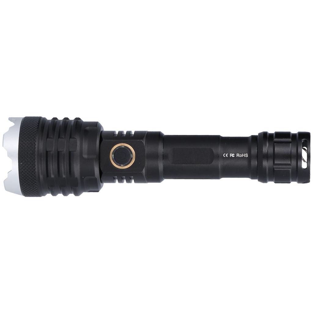 LED Flashlight 5?Gear 20000LM Waterproof Zoom Emergency Light for Home Hiking Camping USB Charging