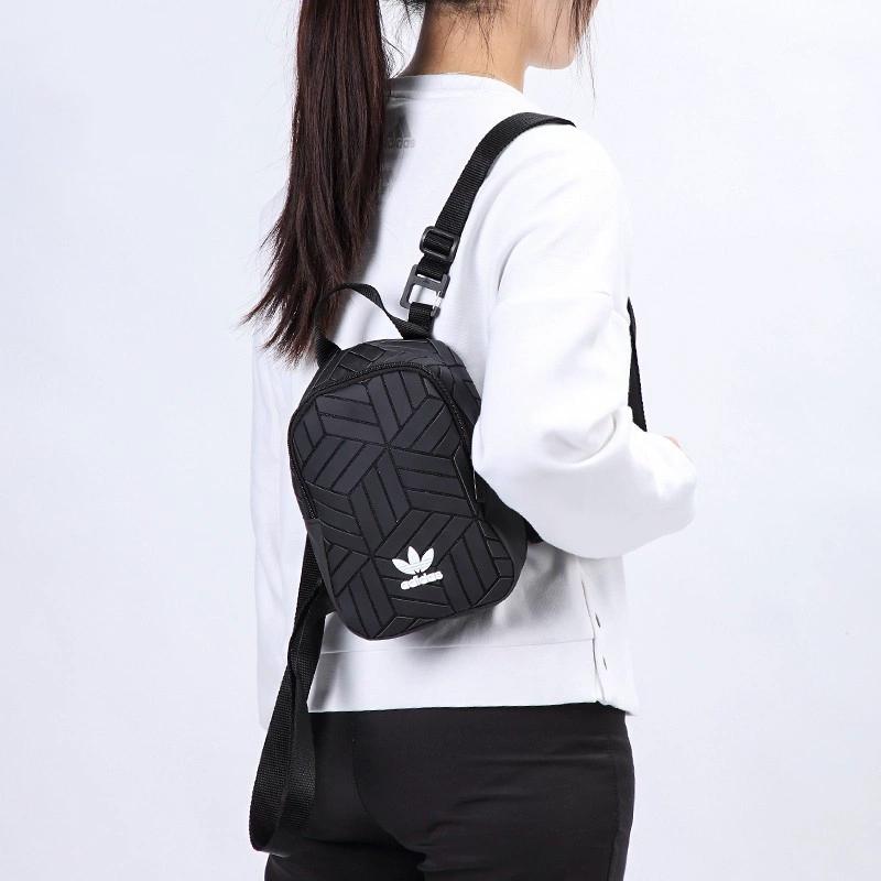 Adidas Originals X Issey Miyake Collaboration 3D Diamond Canvas Mini Backpack Women Backpacks Black EK2889