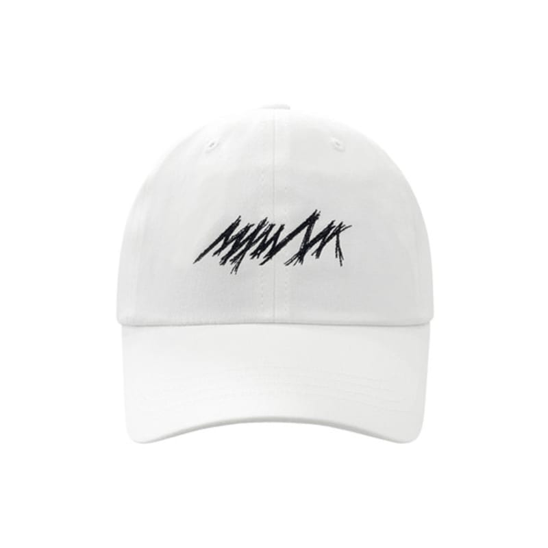 

MMAM Signature logo stitch ball cap IVORY
