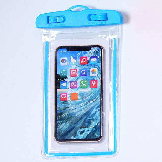 Waterproof Phone Pouch with Detachable Lanyard Transparent Floating Cell Phone Dry Bag Case Protector Beach Kayak Cruise Travel Essentials