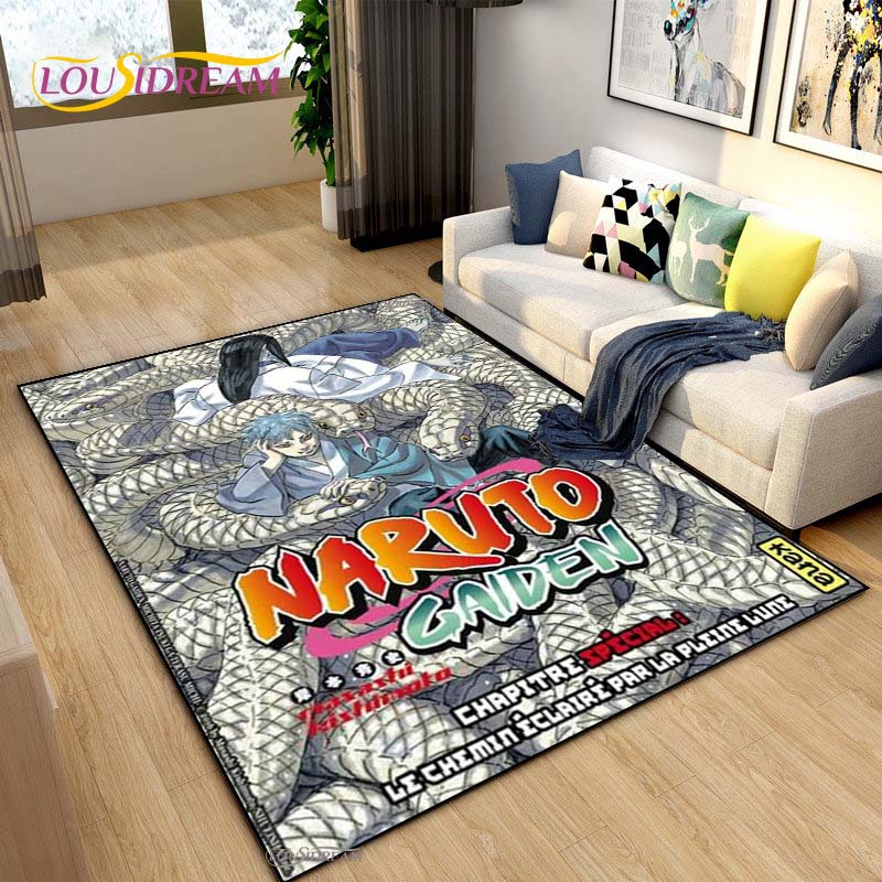 Bandai Naruto Cartoon Anime Carpet for Living Room Bedroom Cute Rugs Kitchen Door Kids Un-slip Floor Mats Alfombra Birthday Gift