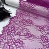 3m x 23cm French Eyelash Lace, Non-stretch Purple Chantilly Lace Trim for Bra, Underwear, Lingerie, Dress, Garment, Sewing & Crafting