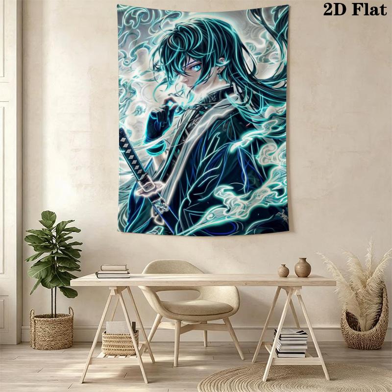 Demon Slayer Pattern Home Decor Tapestry, Wall Hanging, Decorative RV Wall Cloth.NGT0928544