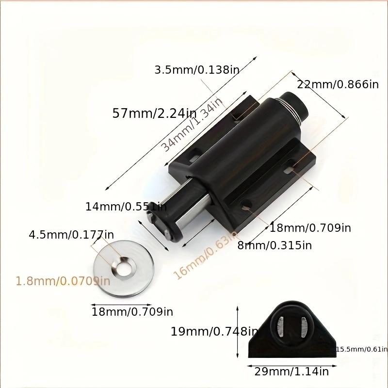 1pc Cabinet Catches Door Stopper Rebounding Magnetic Drawer Latch Door Closer Furniture Hardware Accessories for Wardrobe Kitc