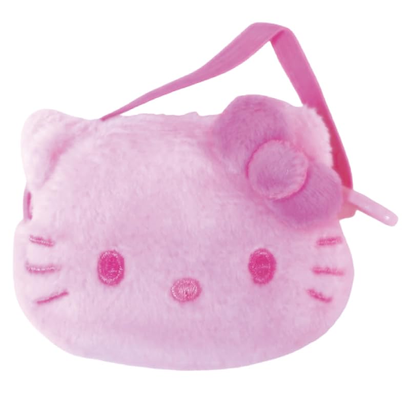 Nakajima Corporation Hello Kitty Plush Toy Pouch cannot be x x (Color Variations) Pattern selected, 203700-24, H7.5 W7.5 D2.6cm