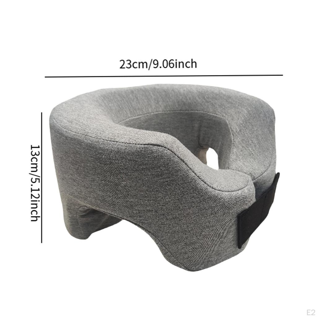 Schlafkissen mit dem Gesicht nach unten, Bauchlage, tragbares, bequemes U-förmiges Kissen für unterwegs,