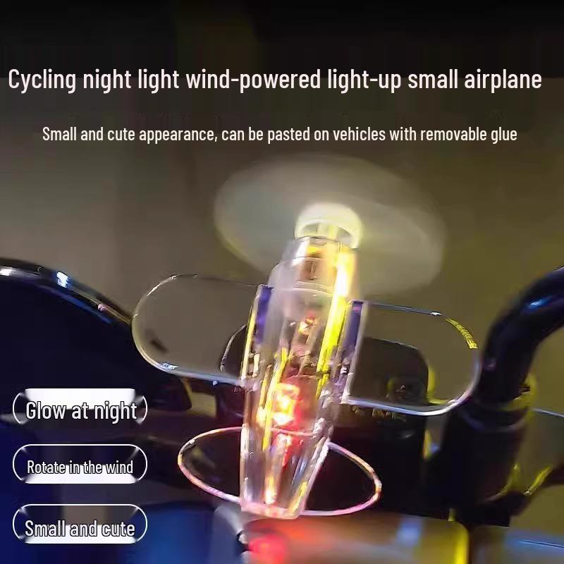LED Windbetriebenes Buntes Flugzeug Auto- & Motorrad-Dekolicht