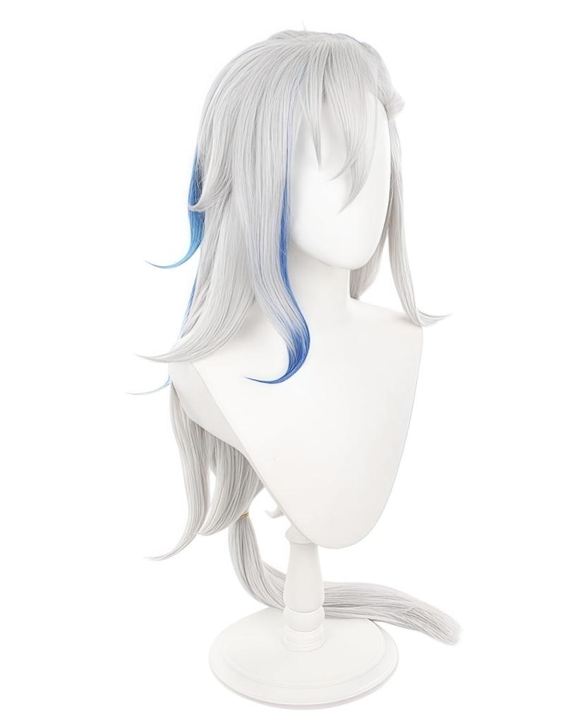 NOKIJP Nuvillet Wig, Genshin Impact: The Sound of Tides, Heat-Resistant Wig, Smooth and Easy To Style, Genshin Impact: Fontaine, Supreme Judge