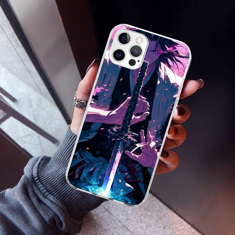 Bleach Kuchiki Byakuya Phone Case For iPhone 17 Air 11 13 Mini 14 15 Plus 16 12 Pro Max 16E SE 7 8 Pattern Soft TPU Back Cover