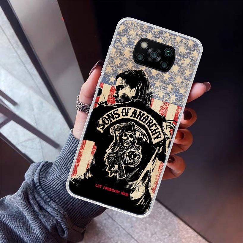 

Sons Of Anarchy Eua Tv Phone Case For Xiaomi Poco X5 X6 X7 Pro F7 Ultra M7 Redmi 15C 15 13C 13 12C 12 10 10C 10A 9 9C 9T 9A Cove Xiaomi Poco F4