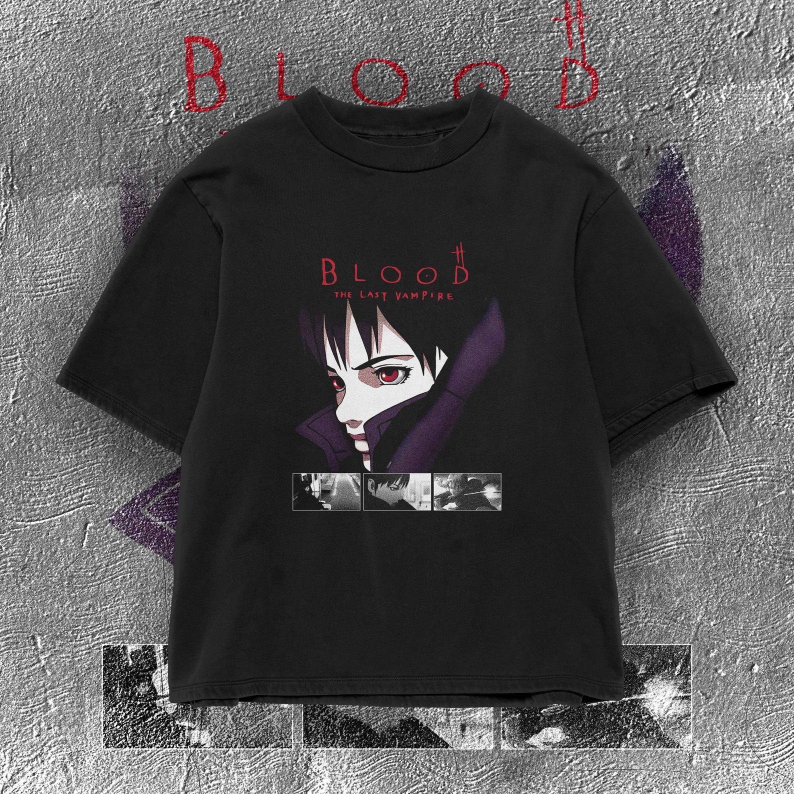 Blood The Last Vampire T-Shirt | Dark Anime Girl Tee | Y2K Horror Culture L