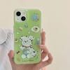 Ins Dog Cartoon Cake Biscuit Milk Puppy Imd Phone Case For Iphone 13 12 Promax 14 11 Pro Max Shockproof Cute Back Shell Conque
