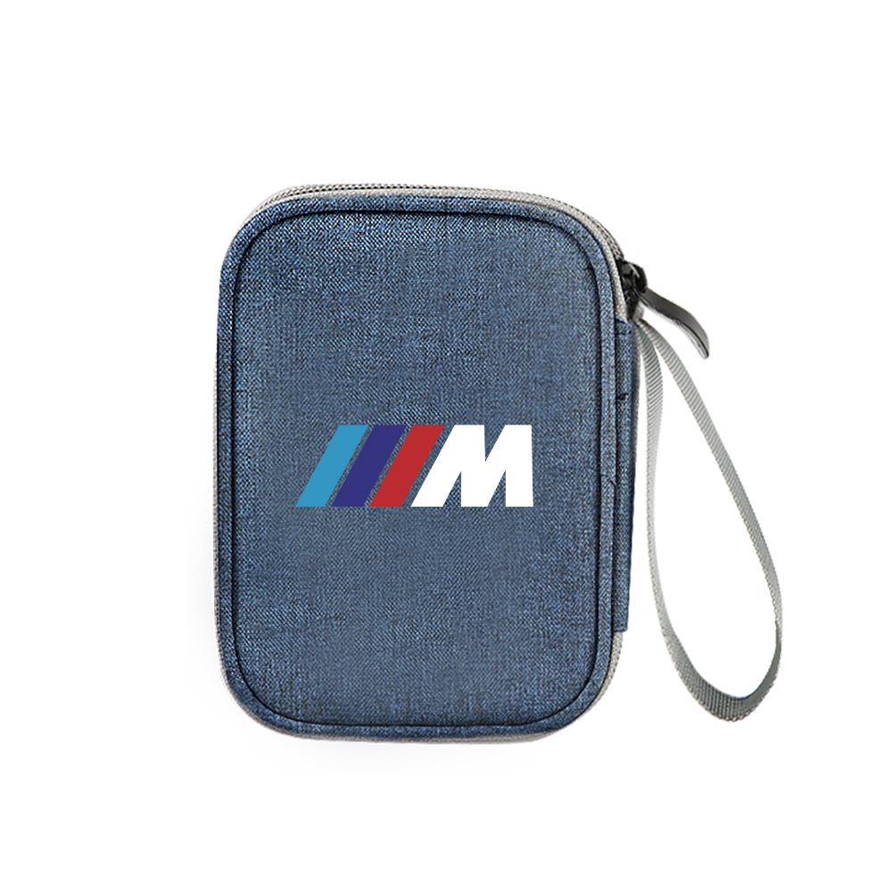 BAGD7 2026 Car Sticker Car Organizer Portable Key Storage Bag For BMW M Performance M5 320 325 E28 E30 E34 E36 E39 E46 X5 X6 F01 F02
