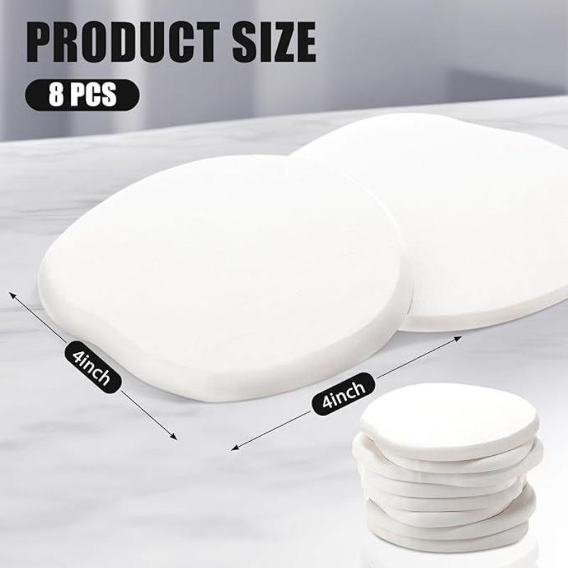 4PCS/8pcs Diatomite Coasters Set Unique Absorbent Drink Coasters Modern Desk Cup Mats for Office Home Use