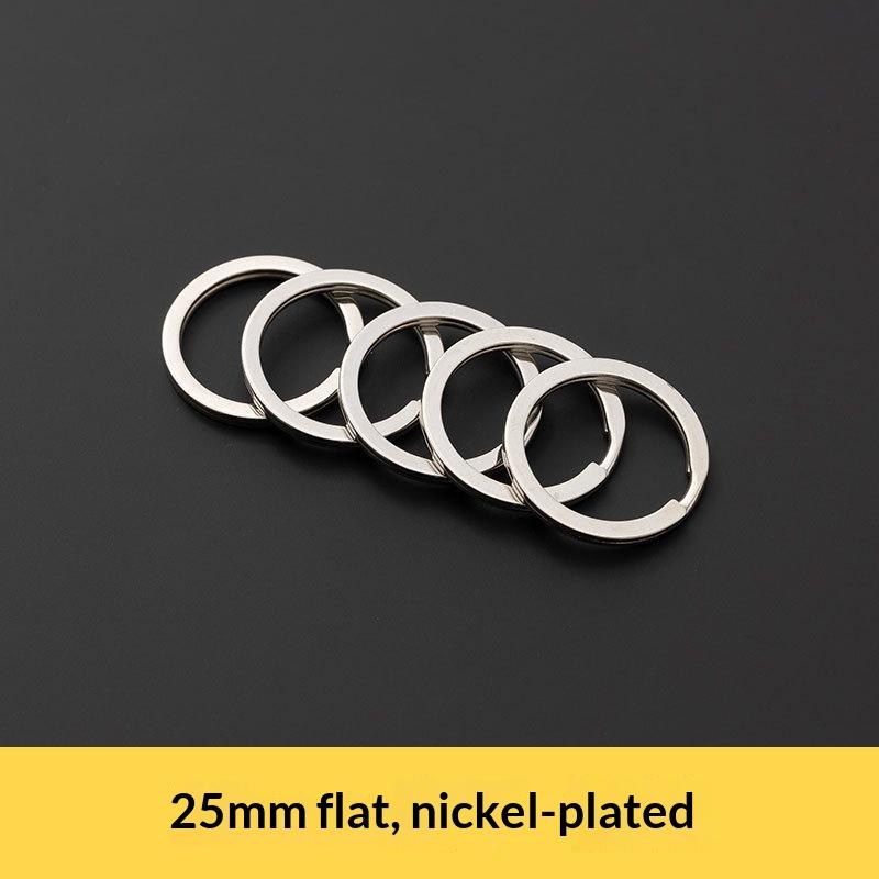 1 Stück Massiver Metall-Sprengringe Doppelöse Schlüsselanhänger 15-38mm Tasche Hakenverbinder Schlüsselanhänger Schlüsselhalter DIY Lederhandwerk Beschläge