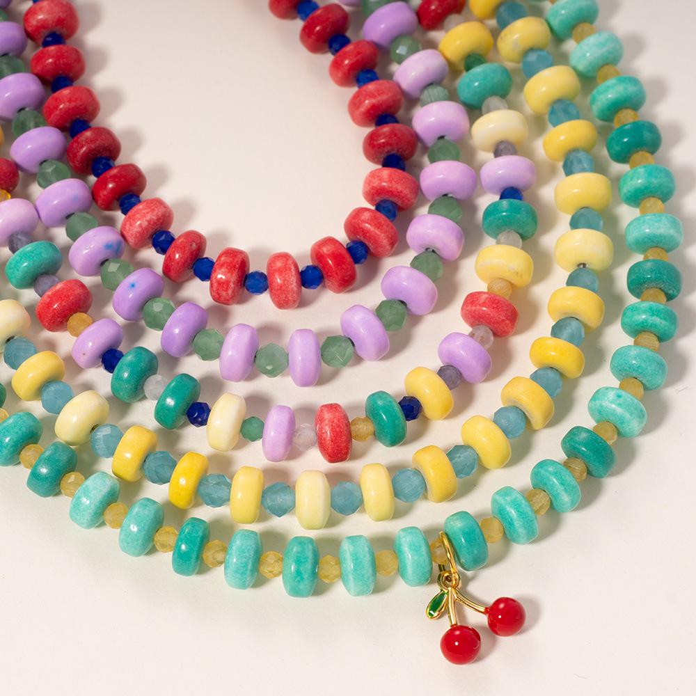 Nově dorazily trendy africké boho barevné dřevěné korálky ručně vyráběné korálkové náhrdelníky pro ženy letní party šperky